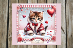 Valentine cat | 4 love Skinny tumbler designs Product Image 3