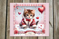 Valentine cat | 4 love Skinny tumbler designs Product Image 3