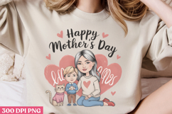 Floral Mama Mom Sublimation PNG Product Image 3