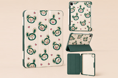 Cute Rabbit Seamless Pattern PNG Product Image 3