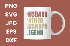 Retro Vintage Husband Father Grandpa Legend SVG Product Image 3