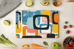 Abstract Mid Century Cutting Boards sublimation Design Product Image 3