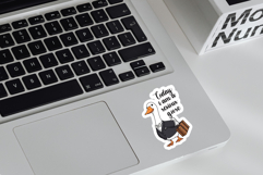 Today I Am a Serious Goose Sticker Office Worker Goose PNG Product Image 3
