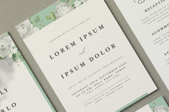beautiful wedding card invitation set with roses flower Product Image 3