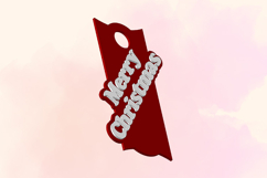 Stl File, Merry Christmas 40 OZ Tumbler, 3D Printinting Product Image 3