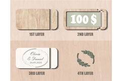 money holder svg, wedding money box, cash envelope svg Product Image 5