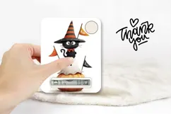Cartoon Halloween Black Cat Money Card, Halloween Gift Card Product Image 3