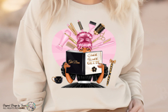 Hair Stylist Girl Boss PNG Pink Glam Salon Design Product Image 2