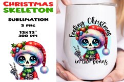 Christmas skeleton Sublimation BUNDLE PNG. Product Image 4