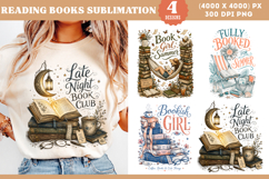 Book Lover Summer Reading Sublimation PNG Product Image 1