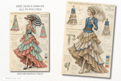 Ephemera Summer Fashion Junk Journal Pages Bundle Product Image 2