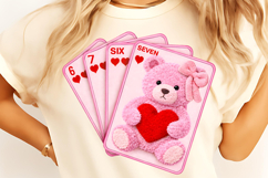Playing Cards Valentine 6 7 PNG, Preppy 67 Six Seven PNG Product Image 2