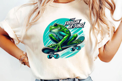 Just Frogging Around! Sublimation, Raccoon Png Product Image 2