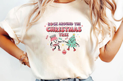 Rock Around the Christmas Tree Sublimation,Christmas Png Product Image 3