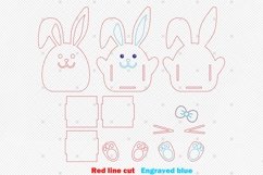 Bundle Easter Bunny Basket Svg,Easter Decoration Laser Product Image 2