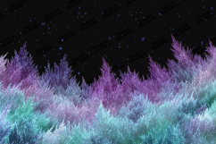 Neon Winter Tree Line Background for Holiday Crafts Product Image 1
