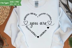 Self Love Valentine PNG Heart Christian | Valentine Quote Product Image 2