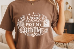 I Read Past My Bedtime Svg, Book Lover Svg, Book Club Svg. Product Image 4