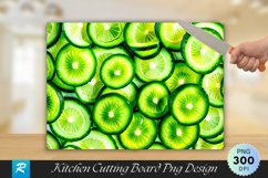 Cucumber Slices Cutting Board Sublimation Design Product Image 1