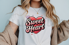 Sweet Heart Text Design With Hearts For Valentines Day Product Image 3