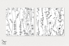 Floral digital paper, background clipart Product Image 3