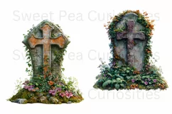 Halloween, Tombstone, Fall, Ephemera, PNG, Clipart Product Image 3