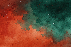 Red and Green Watercolor Splash Texture Background Product Image 1
