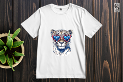 Leopard Heart Glasses Clipart PNG Product Image 3