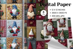 Flower Patchwork Quilt Pattern Background Gingham Wallpaper5 Product Image 1