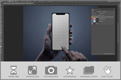 Smartphone Held Vertically Product Image 2