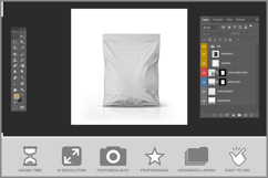 Plastic Packaging Bag Mockup Product Image 3
