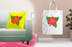 Blooming Red Rose Petal Embroidery Design File Product Image 3