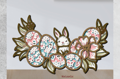 Multilayer Easter Bunny SVG Laser Cut File 3D Layered Product Image 2