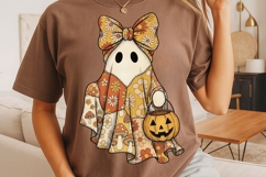 Retro Groovy Ghost Png, Halloween Ghost Png, Boho Ghost Png. Product Image 3
