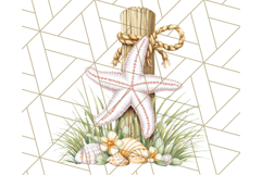 Coastal Cottagecore Summer Clipart PNG, Beachy Calm Vibes Product Image 3