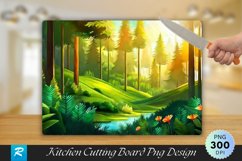 Summer Forest Cutting Board Sublimation Design Product Image 1