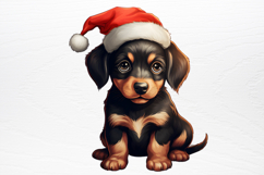 Christmas Dog Sublimation Clipart PNG Product Image 3