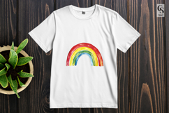 Colorful Rainbow Watercolor Kids Clipart Sublimation PNG Product Image 3