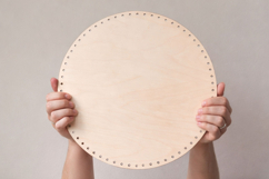 Basket base round 18 inch 45 cm digital file laser cut downl Product Image 3