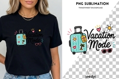 Vacation Mode PNG | Summer Travel Shirt Design Product Image 3