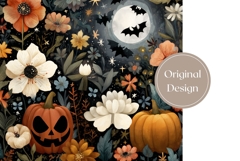 Cartoon Halloween Tumbler Print, Halloween Bats Tumbler PNG Product Image 3