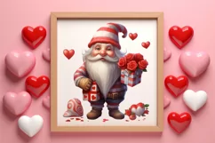 Cute Valentine Gnome Clipart, Gnome Clipart, Cute Gnome Product Image 3