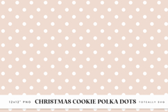 Christmas Cookies Polka Dot Digital Patterns Product Image 5