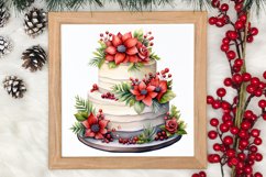 Christmas Cake Clipart, Christmas Cake Clipart Product Image 3