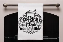 Cooking Is Love Made Edible Svg, Farmhouse Kitchen Svg. Product Image 4