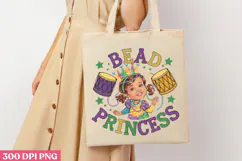 BEAD PRINCESS PNG, Mardi Gras Sublimation PNG Product Image 3