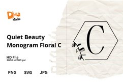 Quiet Beauty Monogram Floral Product Image 1