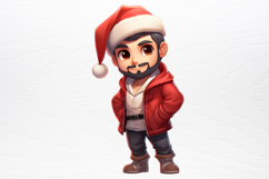 Christmas Chibi Men Clipart PNG Product Image 3