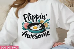 Flippin Awesome PNG, Kitchen Quotes Clipart PNG Product Image 1