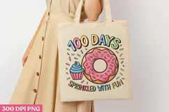 100 Days Sprinkled PNG, 100 Days Of School Sublimation PNG Product Image 3